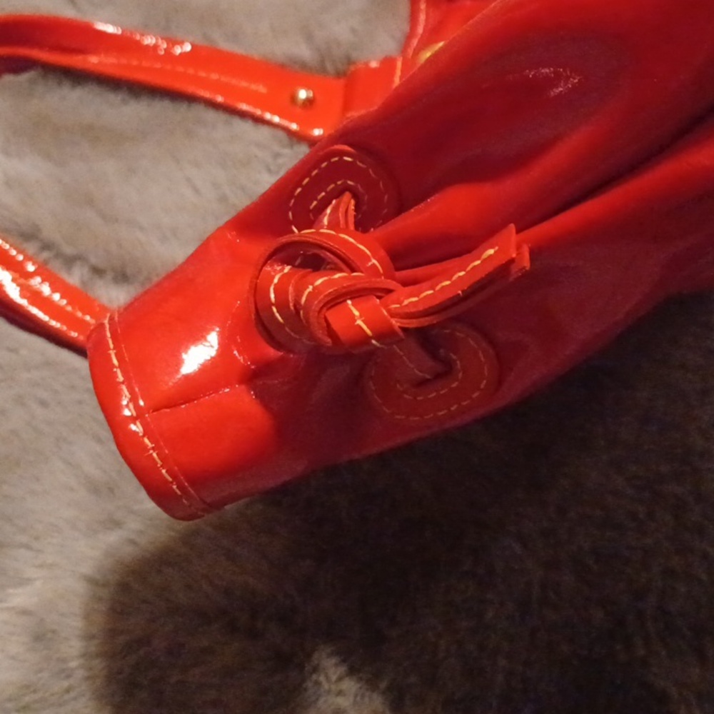 Dooney & Bourke Patent Leather Red Satchel - Picture 7 of 12